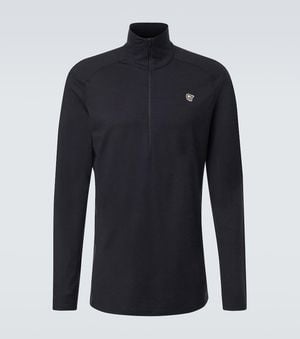 Norrøna Femund Wool Half-Zip Ski Top - Blue