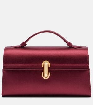 SAVETTE Clutch Symmetry Aus Satin - Rot