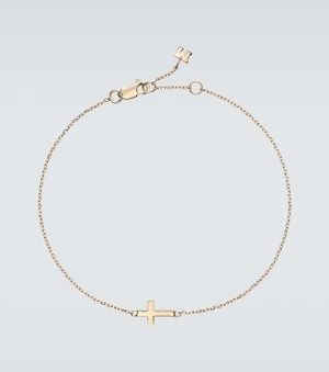 Mateo Mini Cross 14Kt Bracelet - White