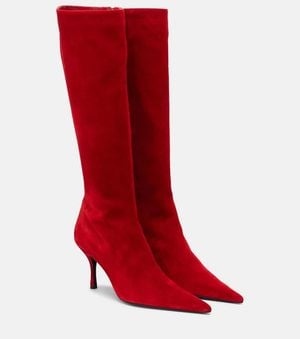 Magda Butrym Bottes En Daim - Rouge
