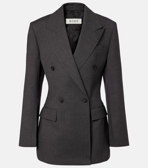 Rohe Blazer Hourglass Aus Wolle - Schwarz
