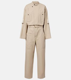Isabel Marant Jumpsuit Nessime Aus Baumwolle Und Leinen - Natur