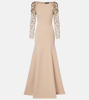 Jenny Packham Sylvia Embellished Gown - Natural