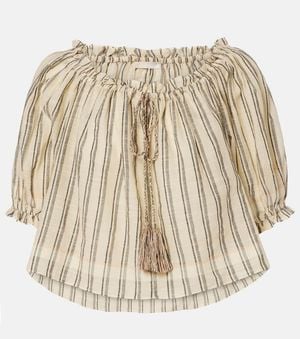 Ulla Johnson Cropped-Top Paros Aus Baumwolle - Natur