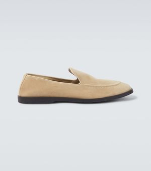 George Cleverley Slip-Ons Cornwall Aus Veloursleder - Weiß