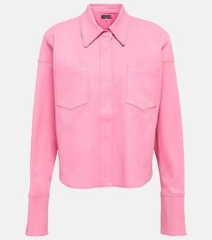Stouls Josh Leather Jacket - Pink