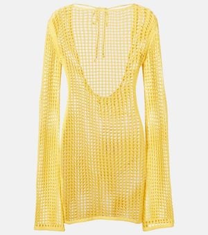 Bananhot Serena Crochet Minidress - Yellow
