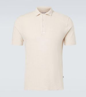 Fedeli Polohemd Mondial Aus Frottee - Natur