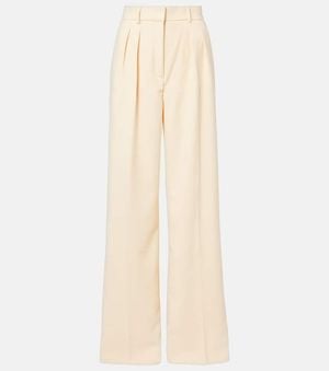 Rebecca Vallance Pantaloni Rowan A Vita Alta E Gamba Larga - Neutro