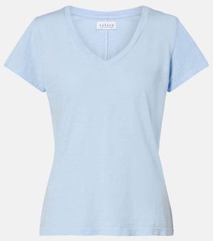 Velvet Lilith Cotton T-Shirt - Blue