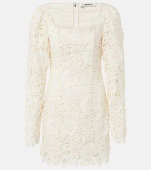 ROTATE BIRGER CHRISTENSEN Bridal Floral-Applique Minidress - White