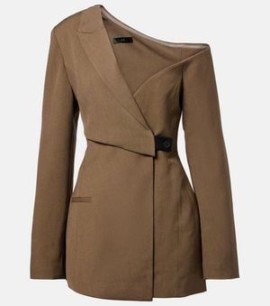 SIR. Sartoria Asymmetric Minidress - Brown