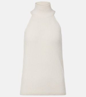 Lisa Yang Freya Knitted Cashmere Tank Top - White