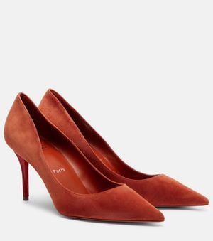 Christian Louboutin Miss Z 80 Suede Pumps - Red