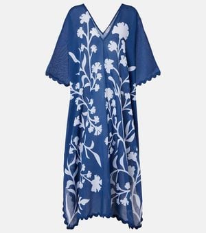 Juliet Dunn Kaftan Aus Baumwolle - Blau
