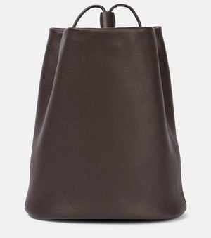The Row Joe Leather Backpack - Brown