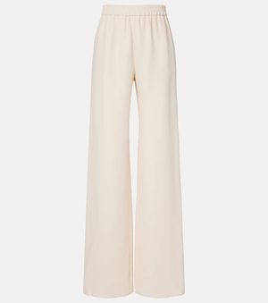 Valentino Cady Couture Wide-Leg Trousers - Natural