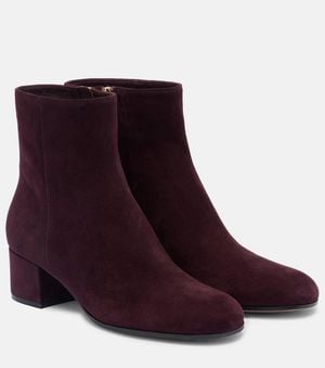 Gianvito Rossi Ankle Boots Joelle 45 Aus Samt - Lila