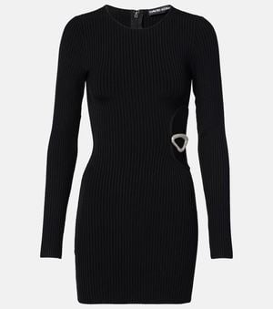 David Koma Embellished Cutout Minidress - Black