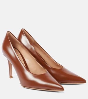 Gianvito Rossi Gianvito 85 Leather Pumps - Brown