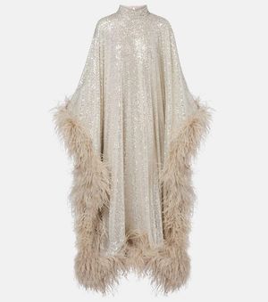 ‎Taller Marmo Robe Casta Diva Disco Mit Federn - Natur