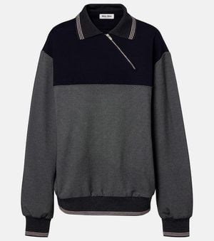 Miu Miu Colorblocked Sweatshirt - Blue
