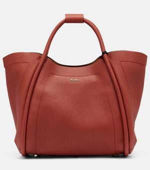 Max Mara Marine Small Leather Tote Bag - Red