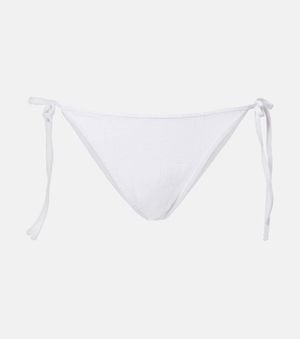 TOTEME Monogram Jersey Bikini Bottoms - White
