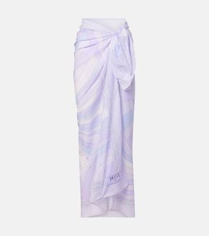 PUCCI Iride Cotton Beach Cover-Up - Purple