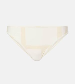 TOTEME Monogram Bikini Bottoms - White