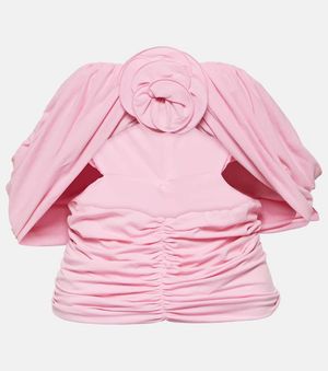 Magda Butrym Off-Shoulder-Top - Pink