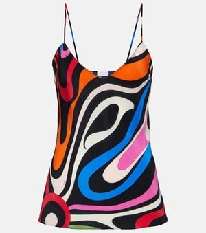 PUCCI Marmo Silk Camisole - Red