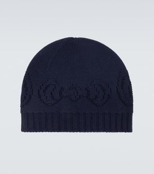 Gucci Horsebit Wool Beanie - Blue