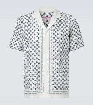 Orlebar Brown Camicia Da Bowling Maitan Con Stampa - Bianco