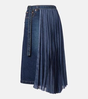 Sacai Jeansrock - Blau