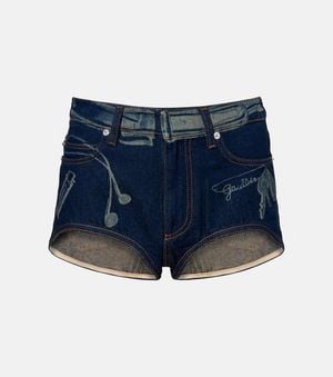 Jean Paul Gaultier Jeansshorts - Blau