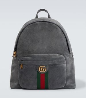 Gucci Ophidia Suede Backpack - Gray