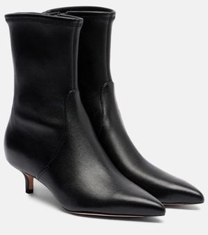 Veronica Beard Bottines Lisa En Cuir - Noir