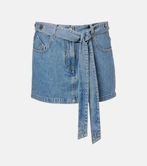 The Attico Mini-Jupe En Jean - Bleu