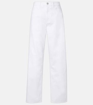 Rohe Jeans Anchos De Tiro Bajo - Blanco