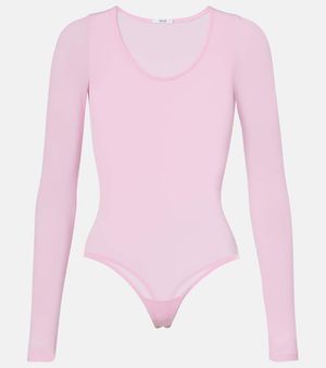Wolford Buenos Aires Semi-Sheer Bodysuit - Pink