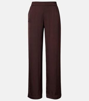 Velvet Larkin Wide-Leg Pants - Purple