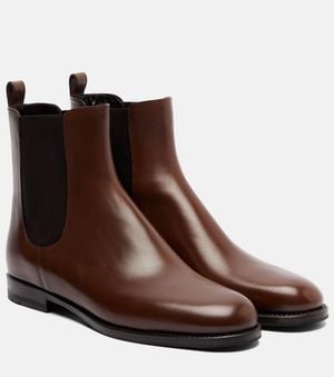 Manolo Blahnik Chelsea Boots Chelsea Aus Leder - Braun