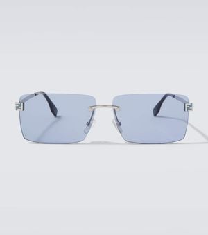 Fendi Sky Rectangular Sunglasses - Blue
