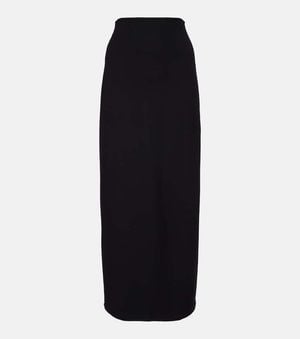 Leset Jupe Longue Rio A Taille Haute - Noir