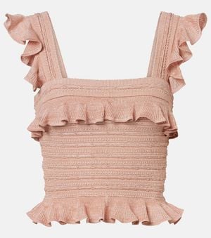 Zimmermann Top Rebellion Aus Strick - Pink