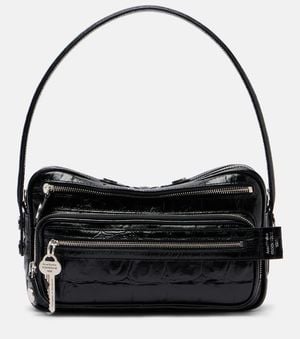 Acne Studios Camero Party Leather Shoulder Bag - Black