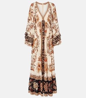 FARM Rio Majestic Garden Maxi Dress - Natural