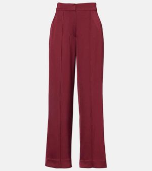Jonathan Simkhai Weite Hose Kyra Aus Satin - Rot