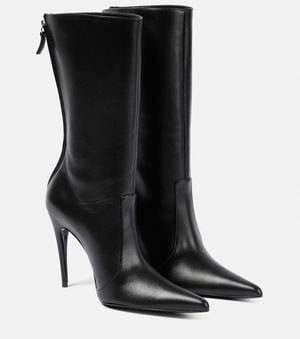 Magda Butrym Leather Ankle Boots - Black